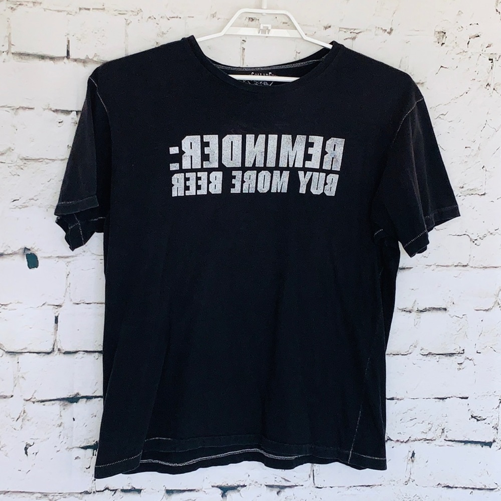 Mens Blue Collar Ethic T-Shirt 2006 Size 2XL Black